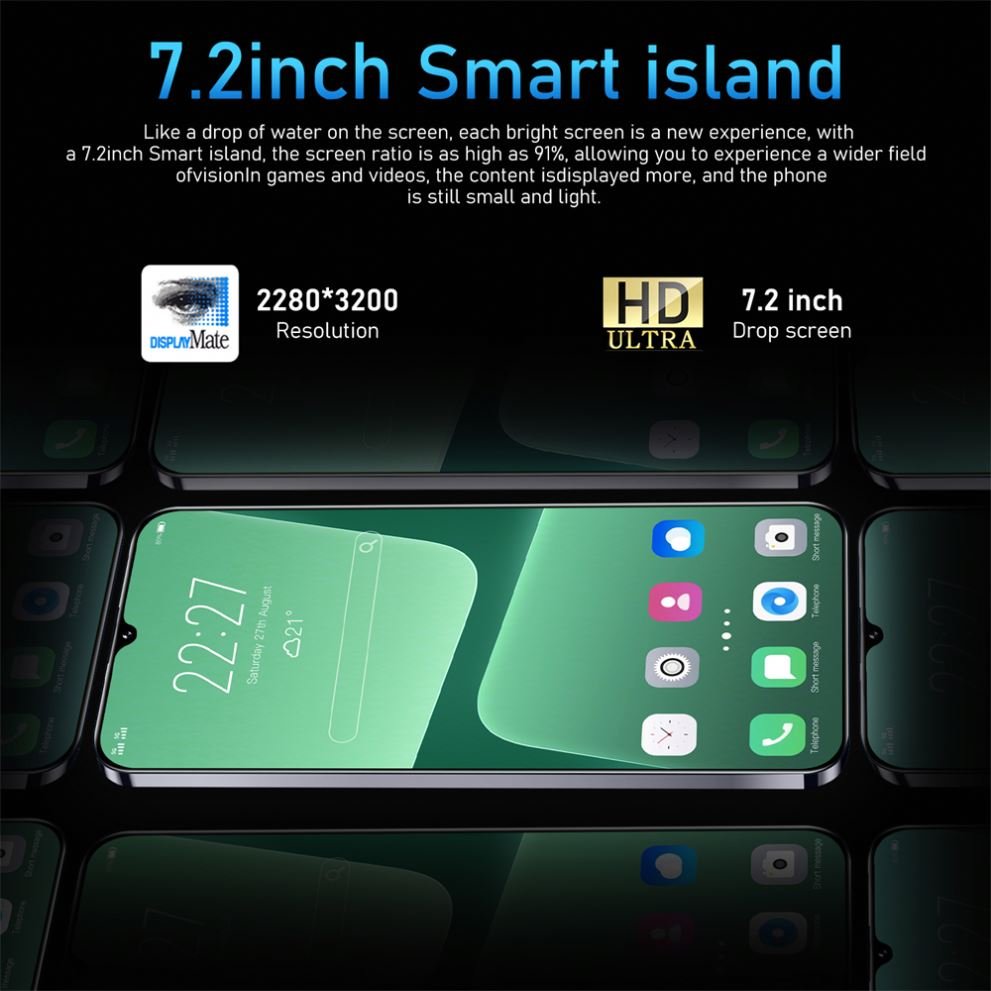 Hot Selling M10 Plus 12Gb+512Gb New Original Unlocked Game Cellphones 3G 4G 5G Mobiles Phones With 4 Gb Ram Telephone Smartphone